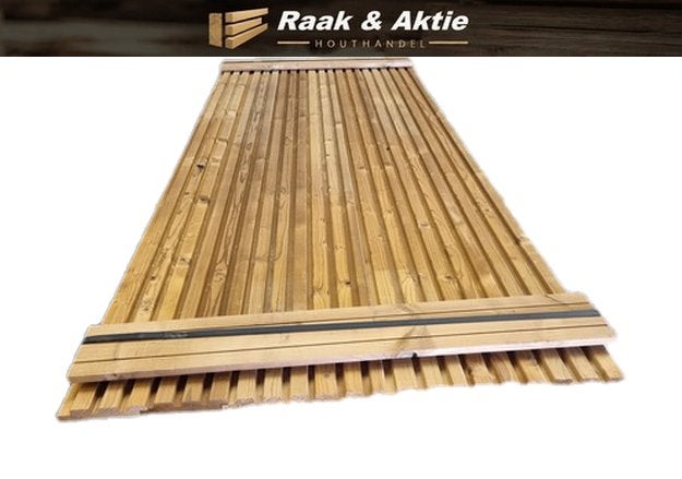 2 m2 triple rhombusprofiel - plato verduurzaamd - nr: tp24, Ophalen, Nieuw, 180 tot 250 cm, Planken