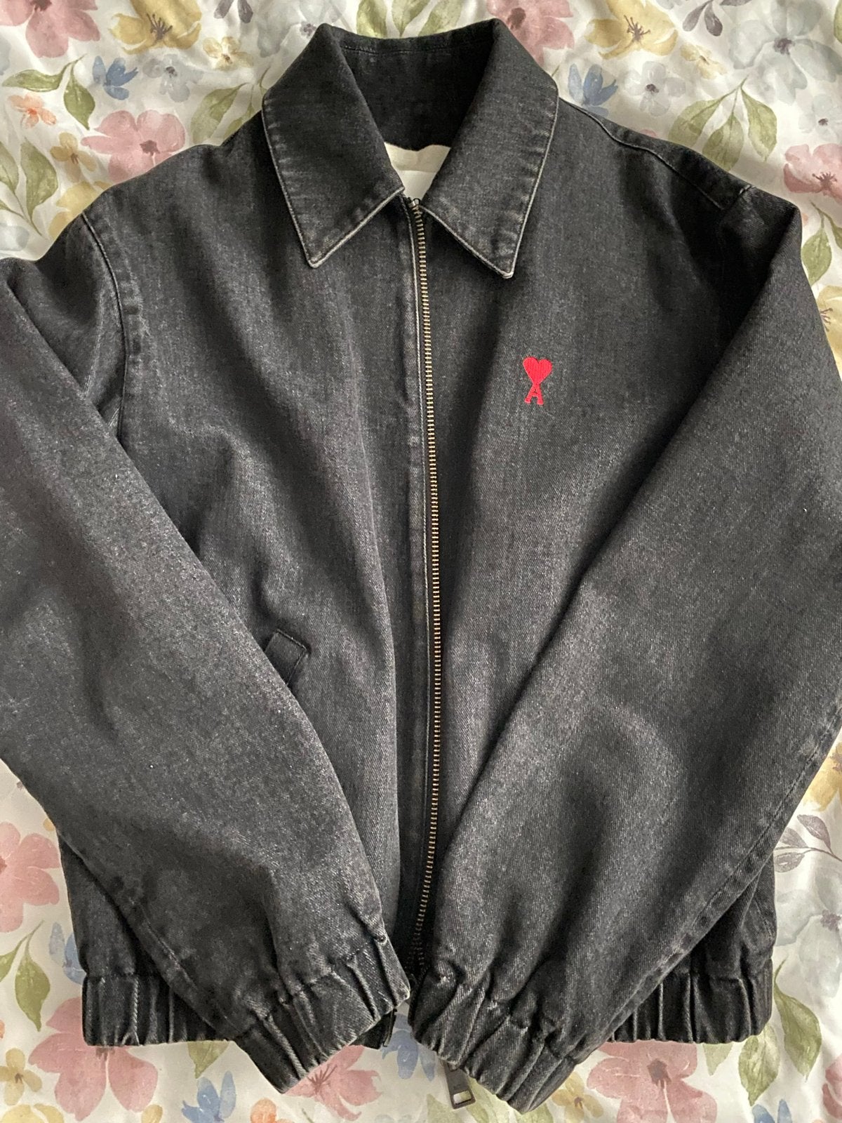 Ami Paris Denim Jacket, Ophalen of Verzenden, Zo goed als nieuw, Overige maten, Zwart