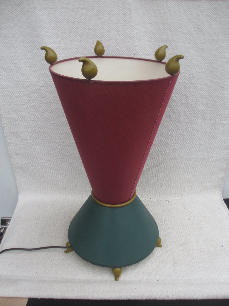 Vintage Memphis stijl tafellamp, 50 cm, Gebruikt, Vintage, Meerkleurig