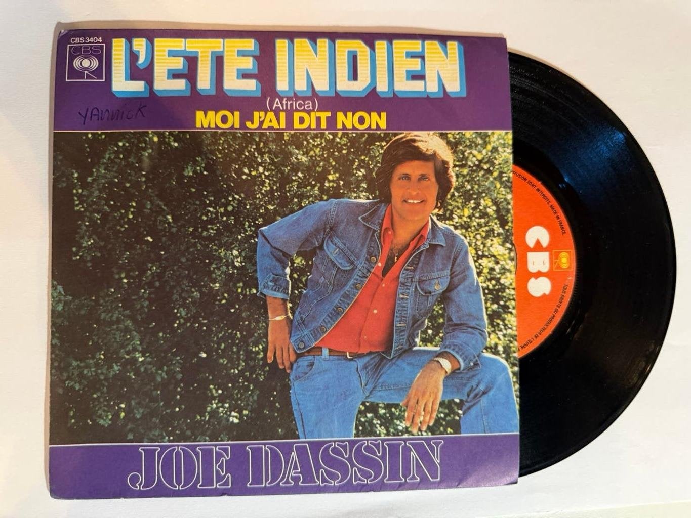 Joe Dassin - l'été Indien (7 inch Vinyl), Verzenden, Gebruikt, 7 inch