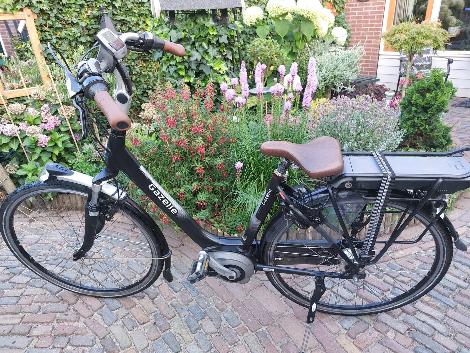 Gazelle Orange Hybrid C7 elektrische fiets Bosch middenmotor, 47 tot 51 cm, Ophalen, Zo goed als nieuw, Gazelle
