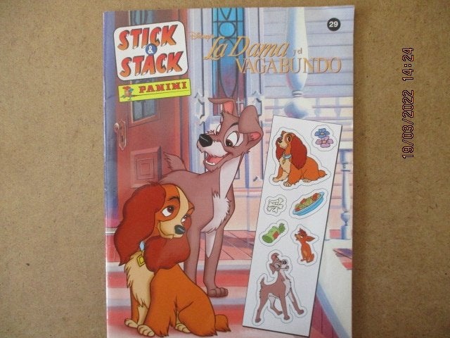 adv6098 lady en vagebond spaans stickerboek, Eén stripboek, Ophalen, Gelezen
