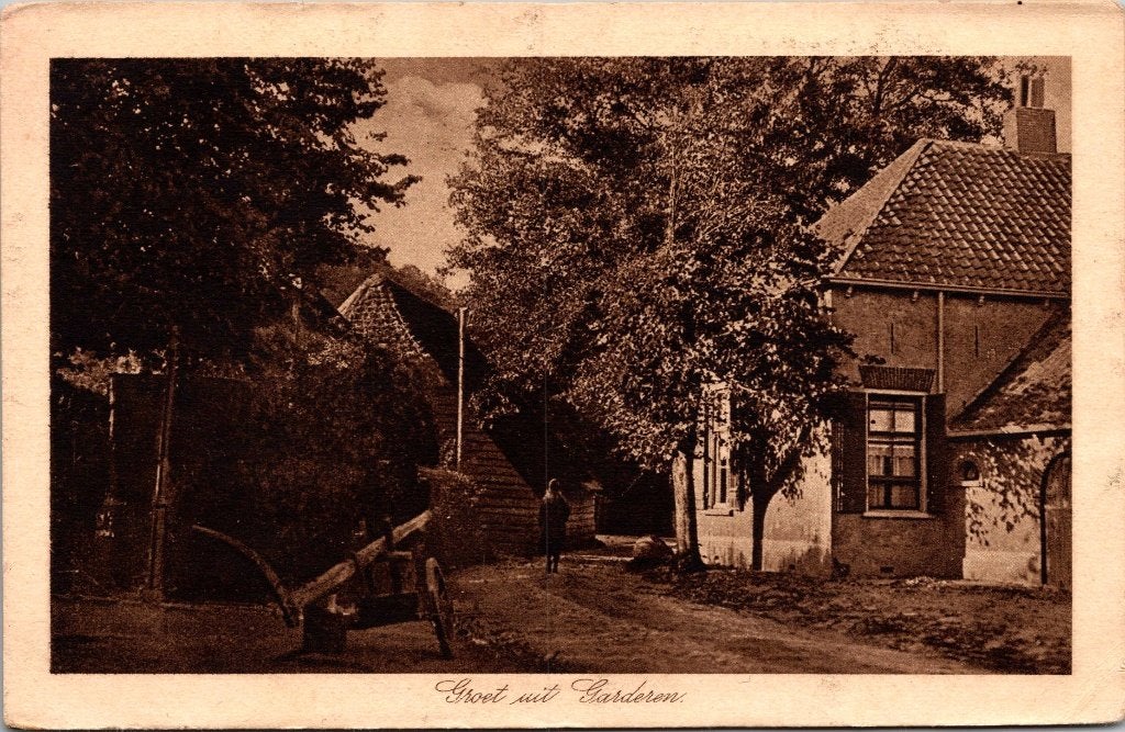 Garderen - 12 antieke ansichtkaarten, Verzenden, 1920 tot 1940, Gelopen, Gelderland