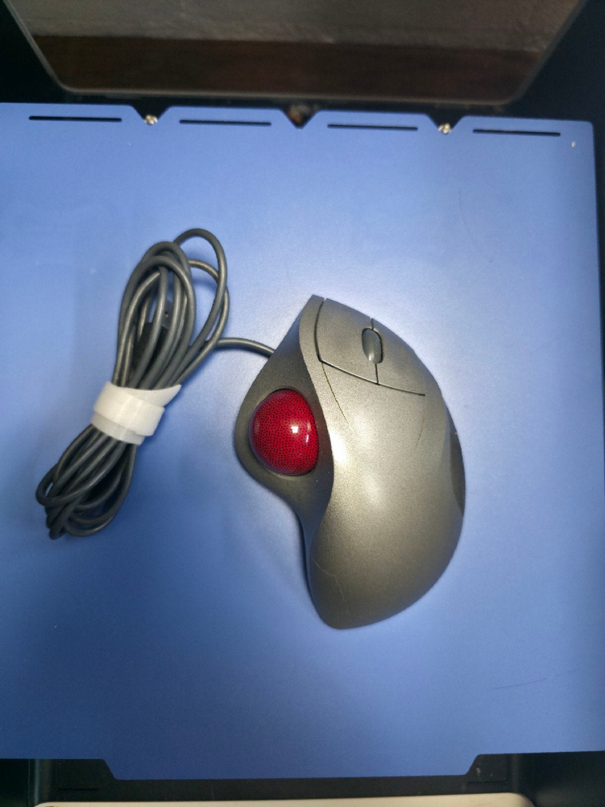 Logitech TrackMan Wheel Bedrade Trackball Muis, Computers en Software, Muizen, Gebruikt, Ergonomisch, Logitech, Ophalen of Verzenden