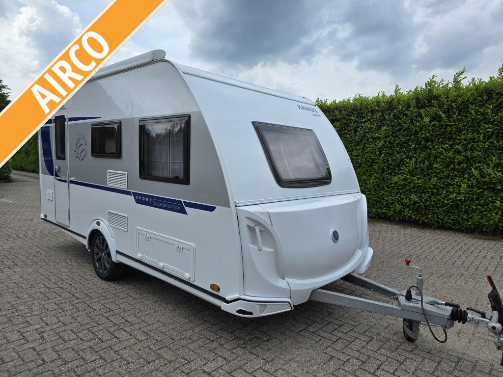 Knaus Sport Silver Selection 420 QD Dakluifel Dakairco Mover, Caravans en Kamperen, Caravans, Schokbreker, Bedrijf, Treinzit, Knaus
