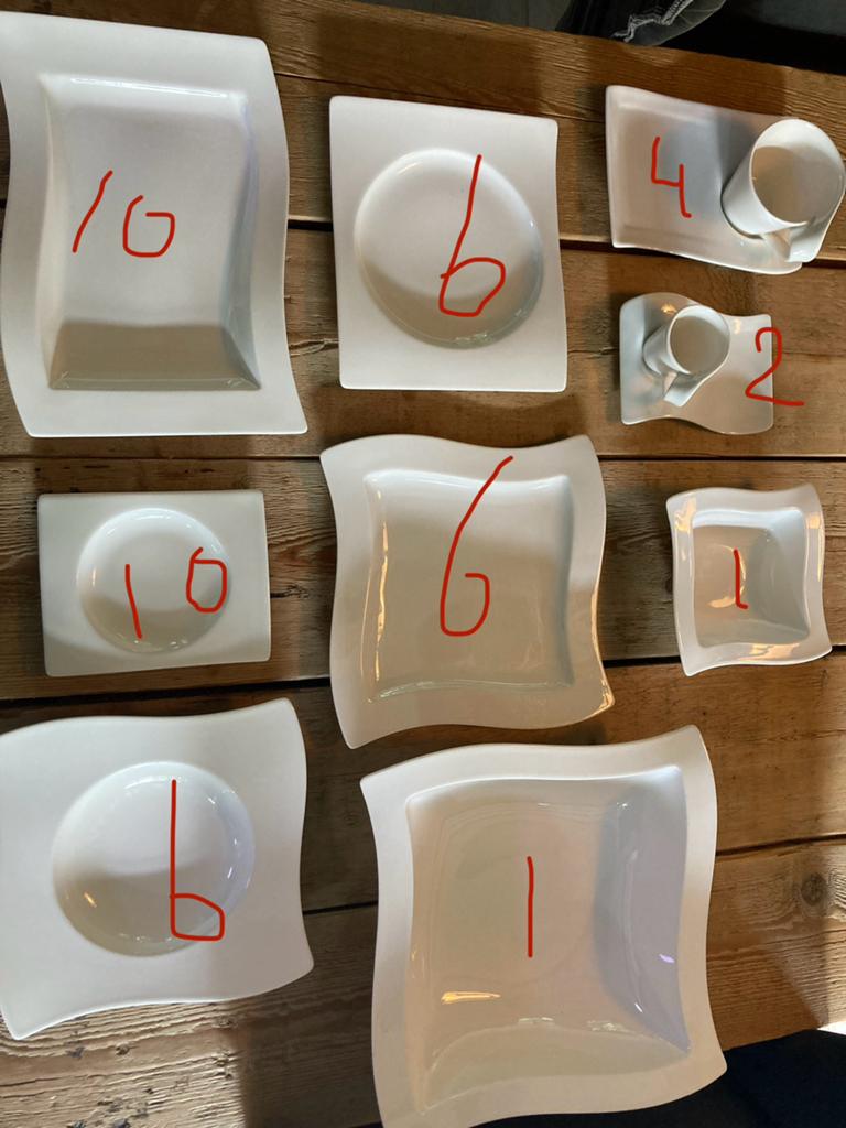 Villeroy en Boch Wave, Huis en Inrichting, Keuken | Servies, Ophalen, Gebruikt, Overige stijlen, Porselein