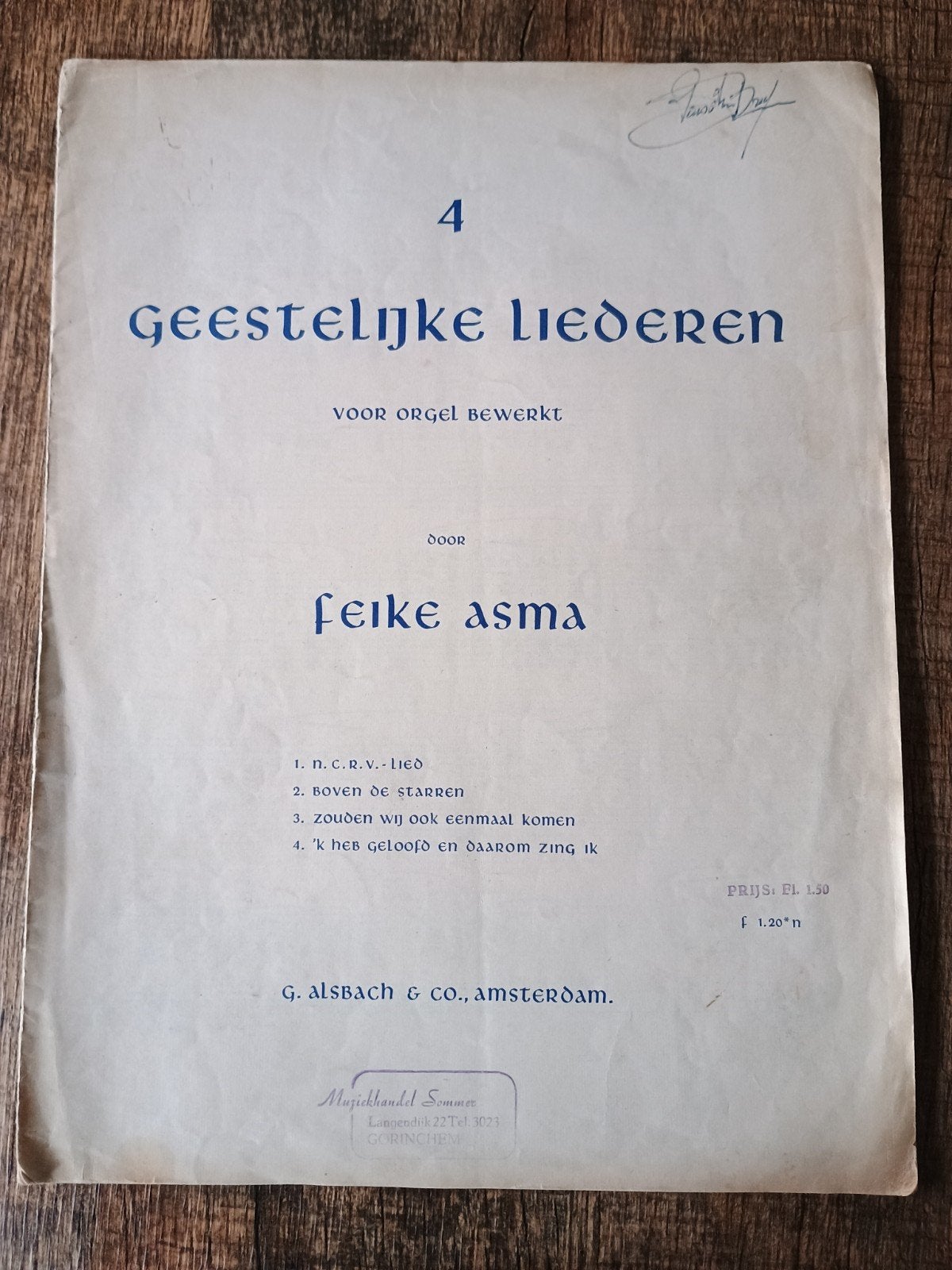 Feike Asma - Geestelijke liederen, Muziek en Instrumenten, Bladmuziek, Ophalen of Verzenden, Gebruikt, Religie en Gospel