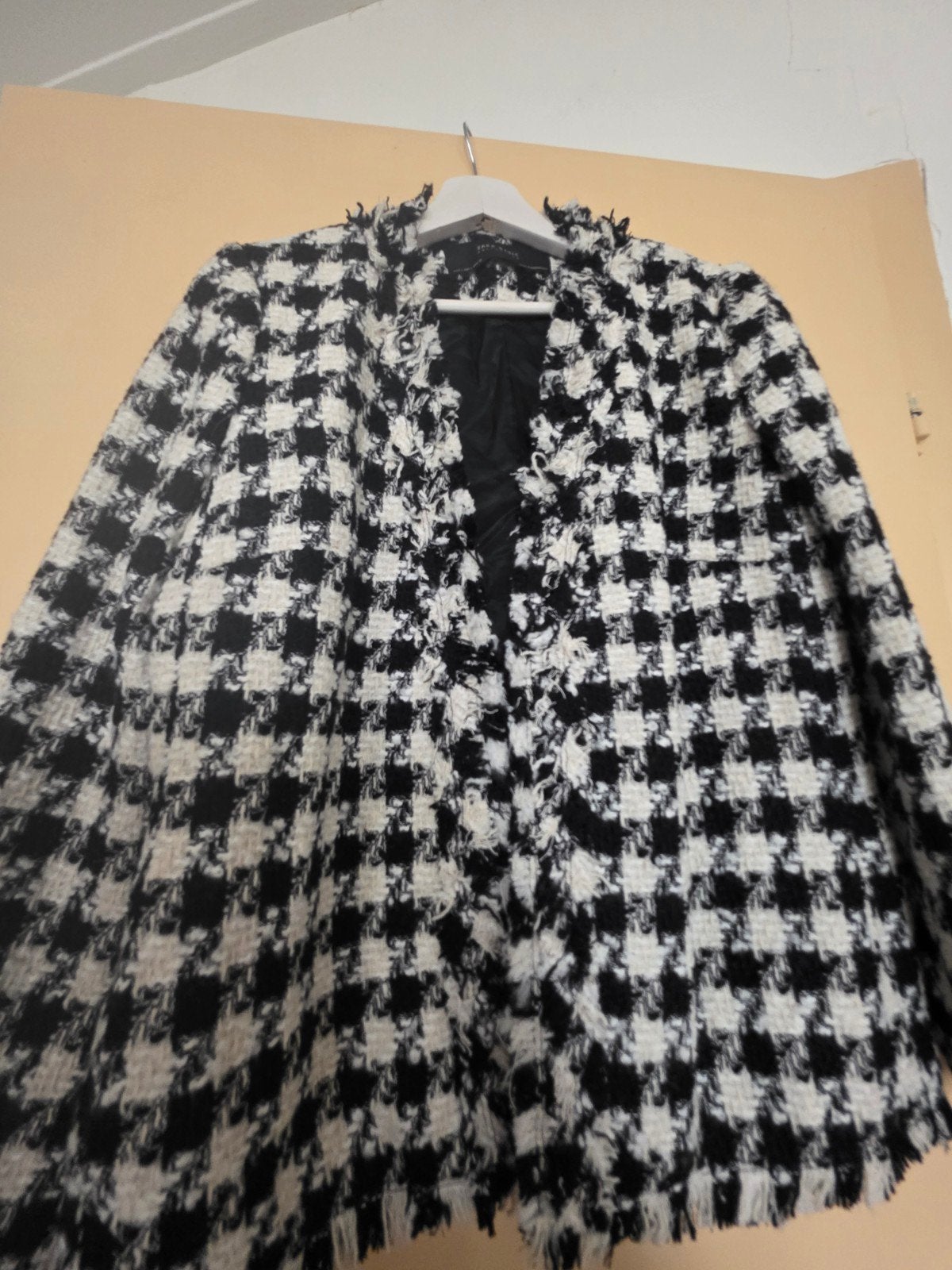 Boucle blazer zara L, Ophalen of Verzenden, Zo goed als nieuw