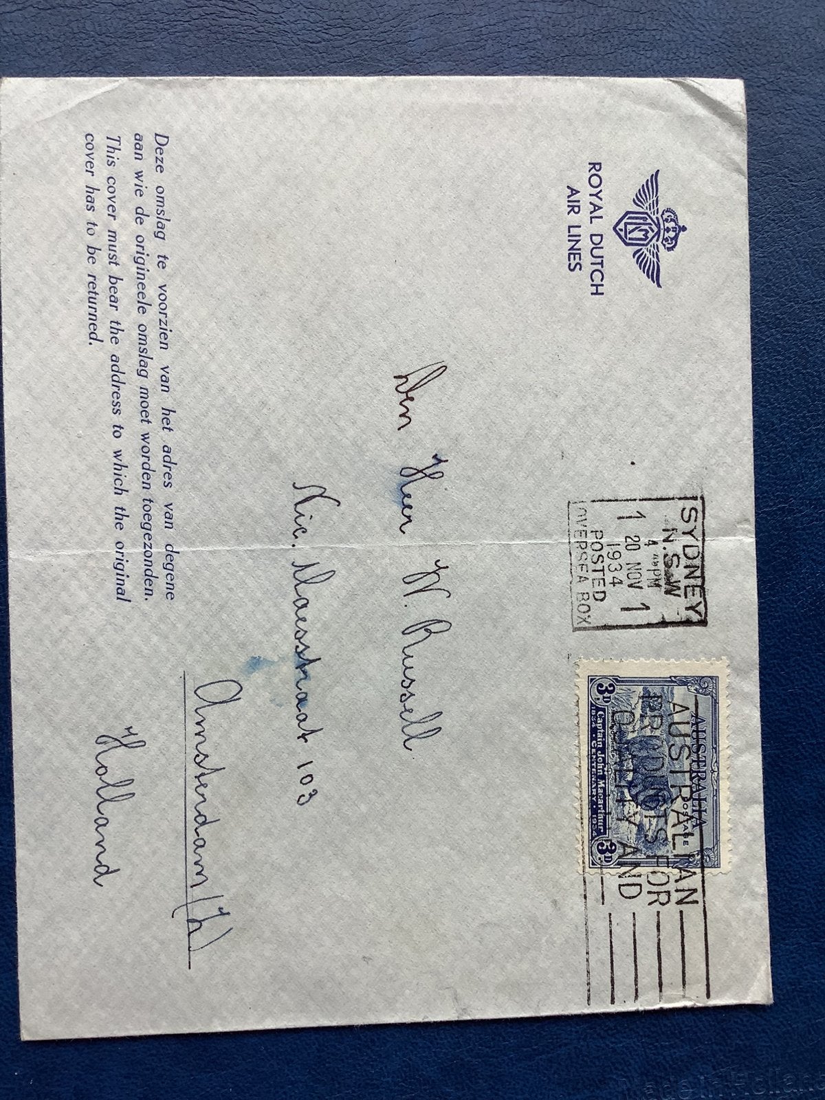 Luchtpost envelop, Ophalen of Verzenden, Envelop