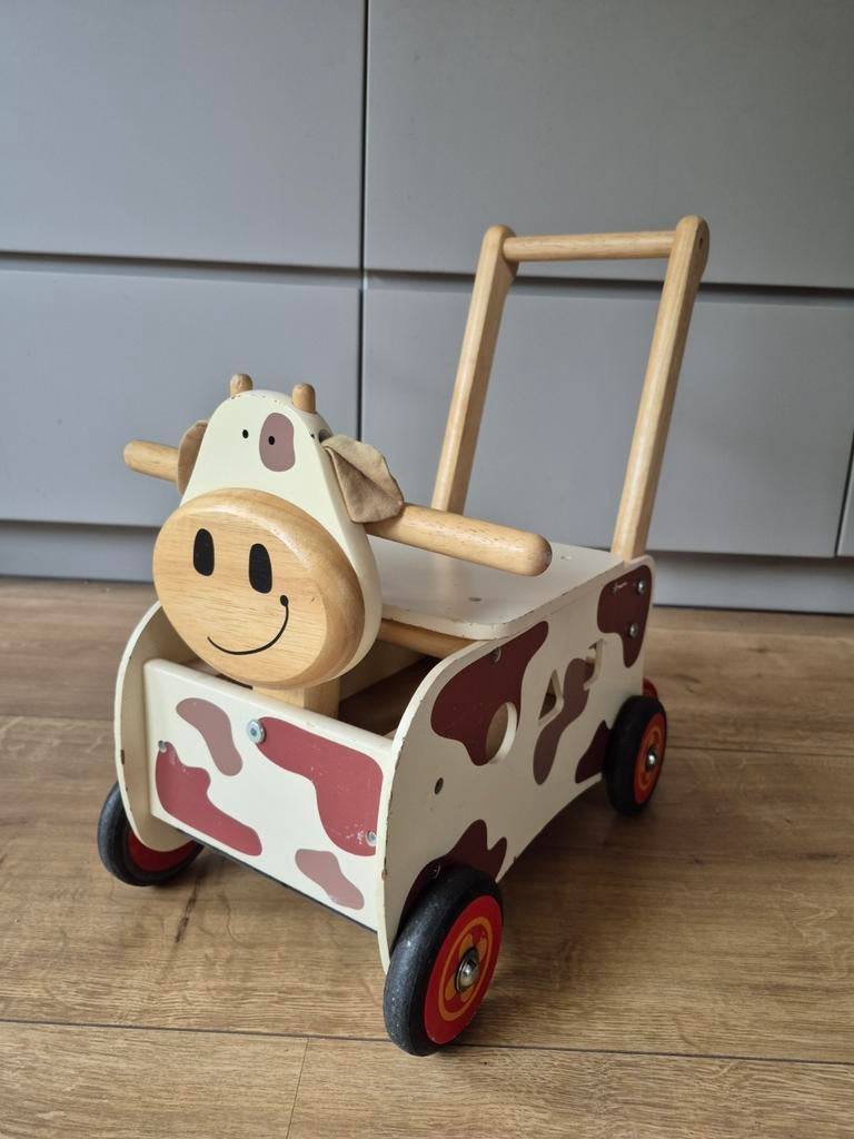 Loopwagen koe, Ophalen, Gebruikt, Duw- of Trekspeelgoed