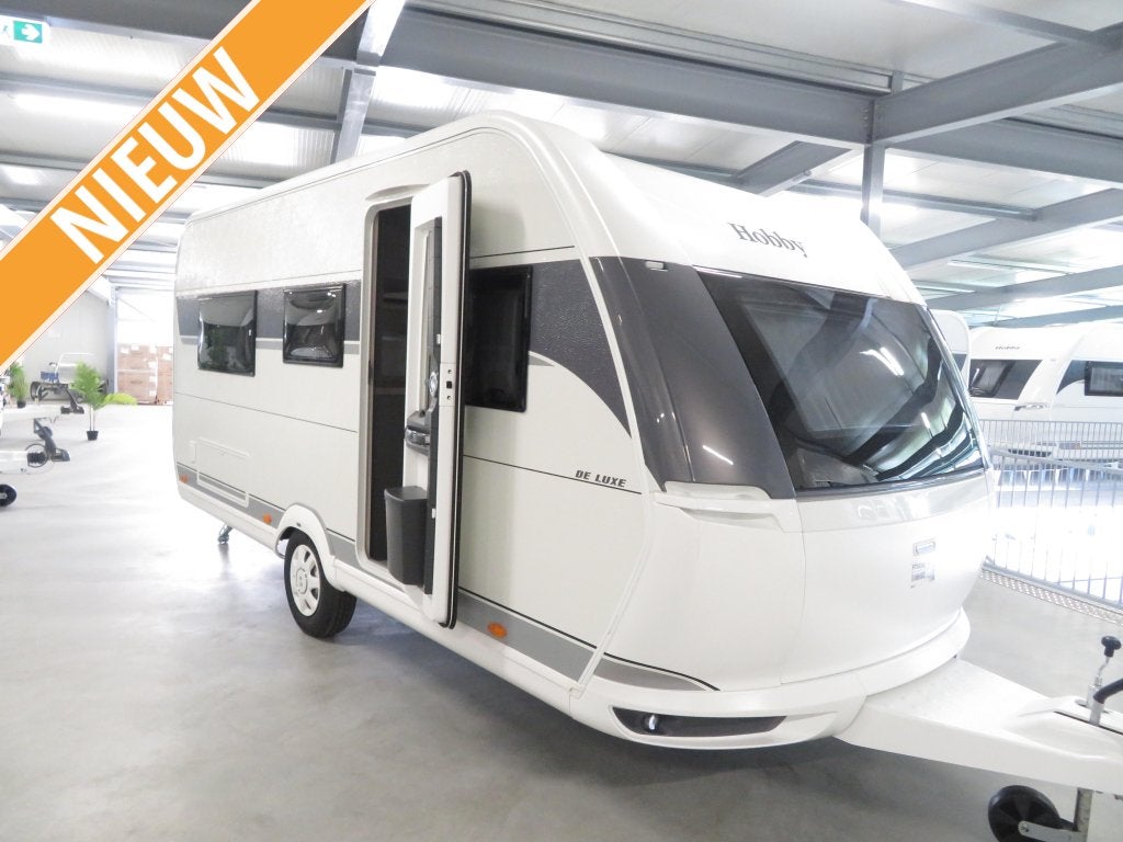 Hobby De Luxe 460 LU, Caravans en Kamperen, Rondzit, Hobby, 5 tot 6 meter, Tot en met 4