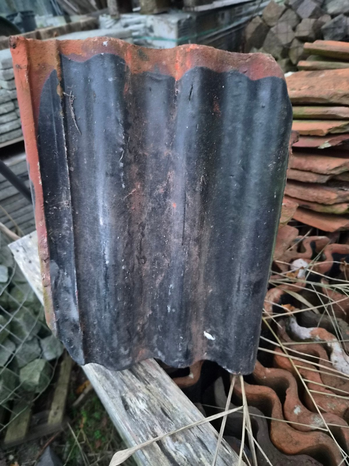Dakpannen zwart geglazuurd, Ophalen, Steen of Klei, Zwart, 15 m² of meer