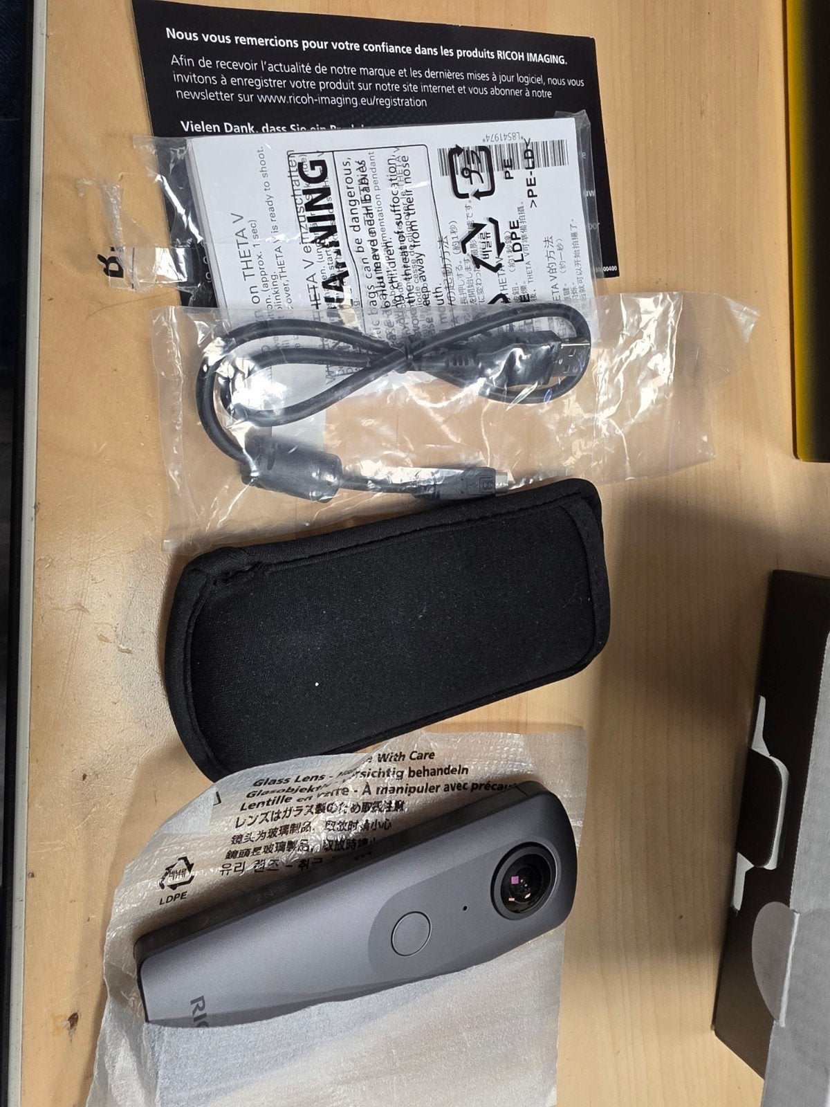 Ricoh Theta V metallic grey 360 camera - Zo goed als nieuw, Ophalen of Verzenden, Zo goed als nieuw, Overige typen, Ricoh
