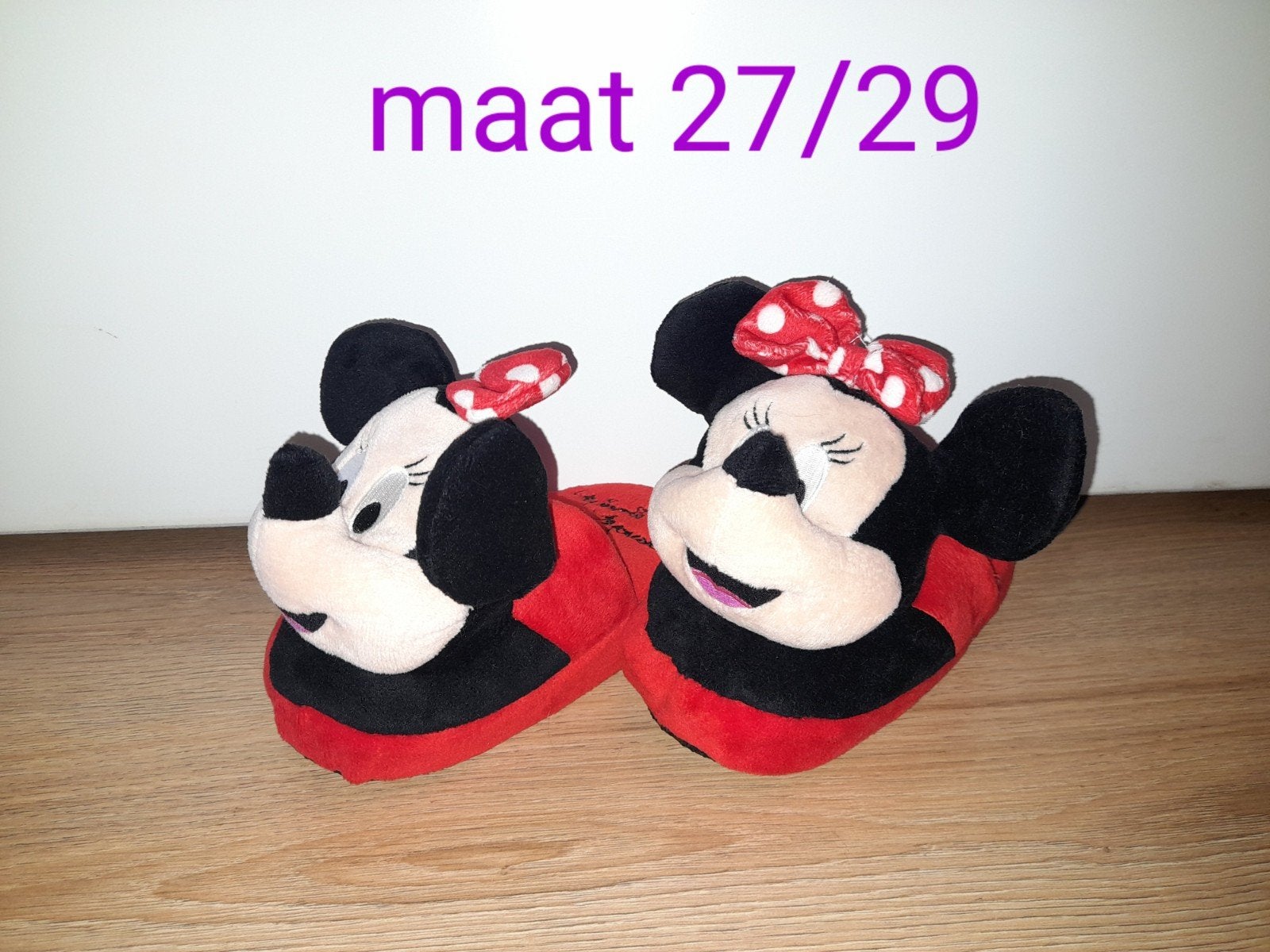 NIEUW minnie mouse sloffen pantoffels maat 27 28 29 meisje, Disney, Meisje, Overige typen, Nieuw