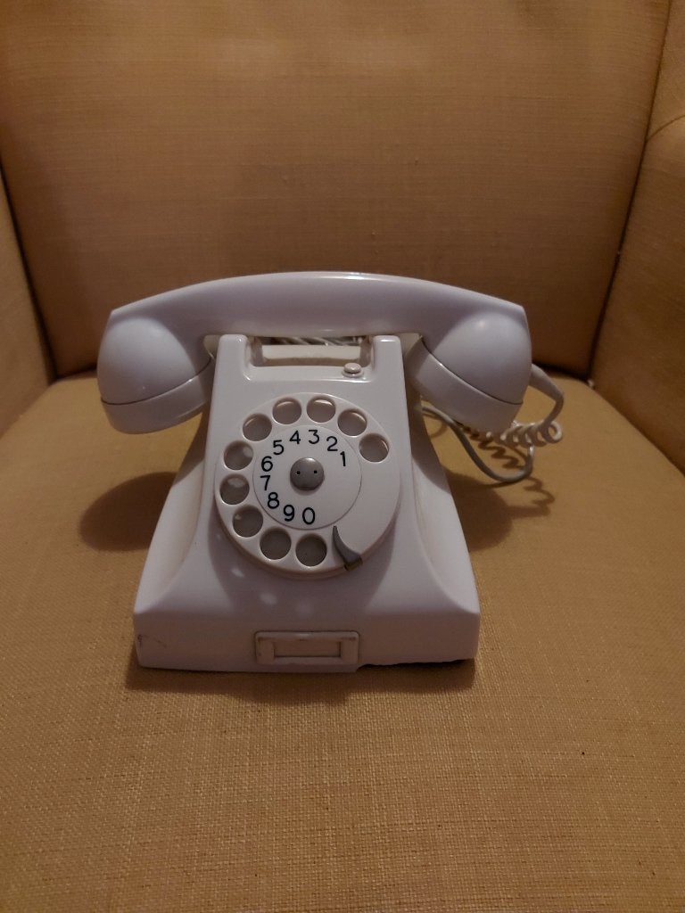 Vintage bakeliet telefoon PTT Ericsson Rijen 1965 ivoor., Ophalen of Verzenden, Zo goed als nieuw, Bakeliet