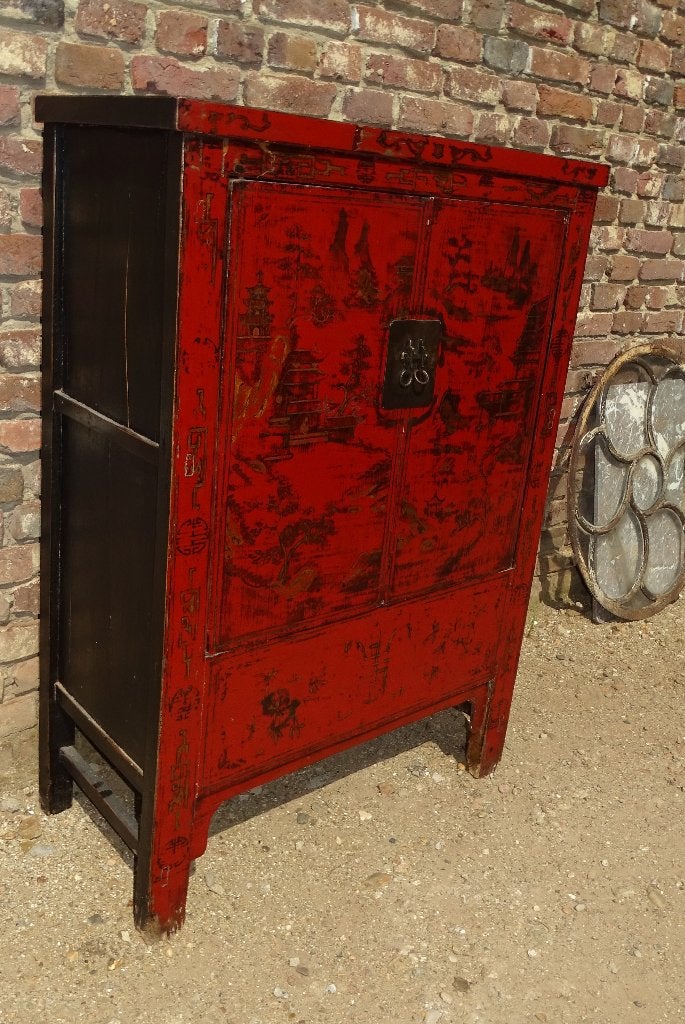originele antieke Chinese bruidskast kast, Ophalen