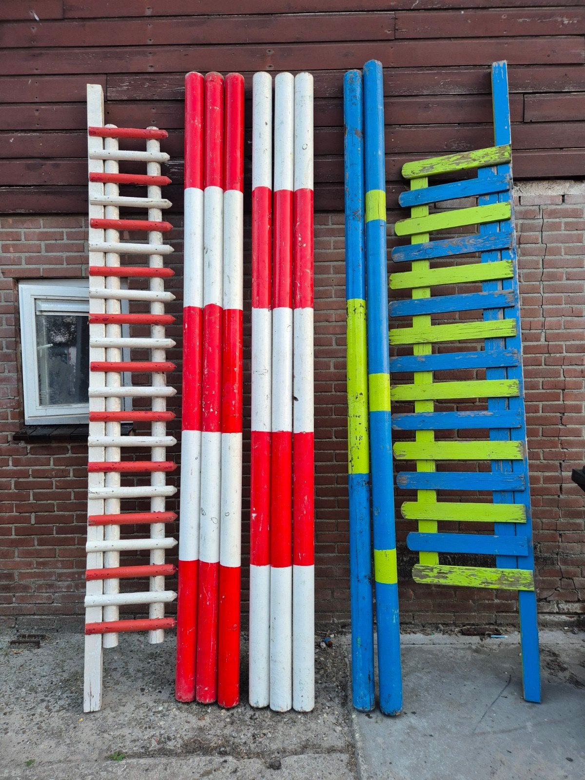 Hindernis balken onderzethek, Dieren en Toebehoren, Paarden en Pony's | Overige Paardenspullen, Gebruikt, Springen, Ophalen of Verzenden