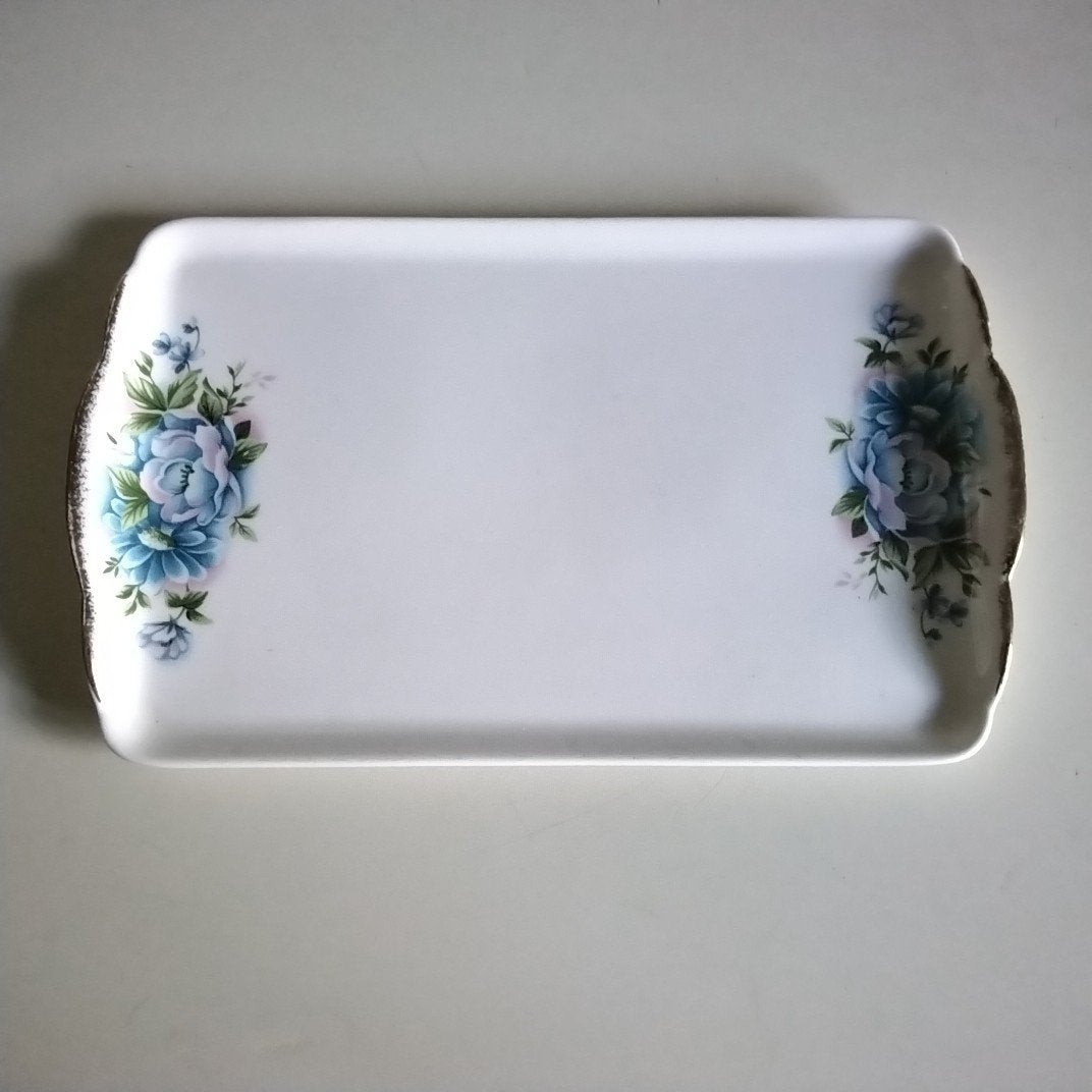 Royal canterbury  schaaltje blue flower, Ophalen of Verzenden