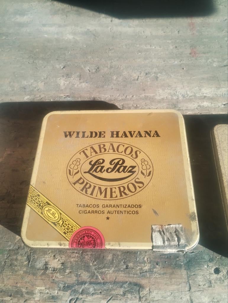 Vintage blikken van rookwaar - Collectors item, Ophalen of Verzenden, Gebruikt, Overige, Overige merken