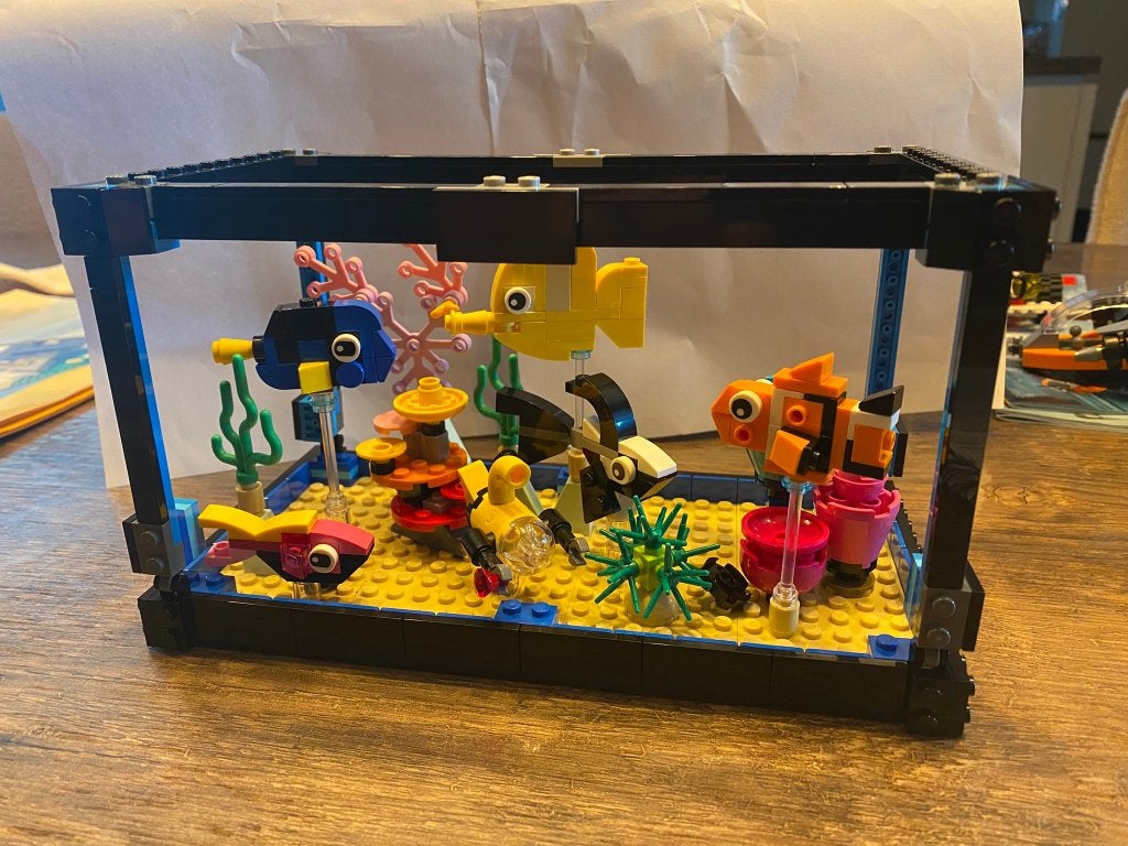 LEGO 31122 – Aquarium, Kinderen en Baby's, Speelgoed | Duplo en Lego, Lego, Ophalen of Verzenden, Zo goed als nieuw, Compleet