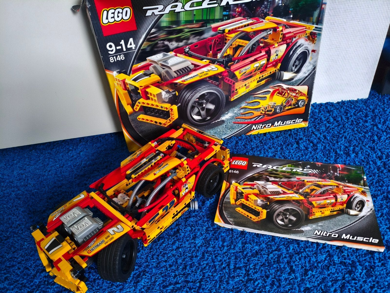 Lego technic racers 8146 Nitro Muscle race auto, Kinderen en Baby's, Speelgoed | Duplo en Lego, Compleet, Gebruikt, Lego, Ophalen of Verzenden