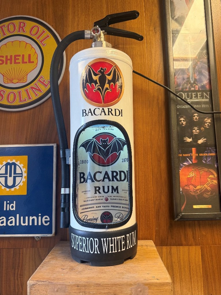 Bacardi decoratieve brandblusser lamp, mancave, Ophalen of Verzenden, Nieuw, E14 (klein), Led-lamp