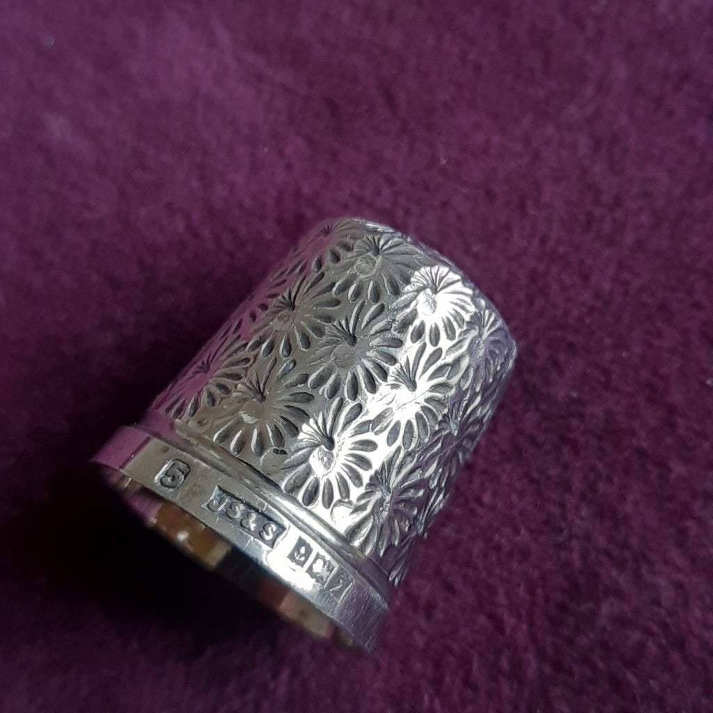 Antieke Zilveren Vingerhoed Birmingham Engels Zilver, Antiek en Kunst, Verzenden, Zilver