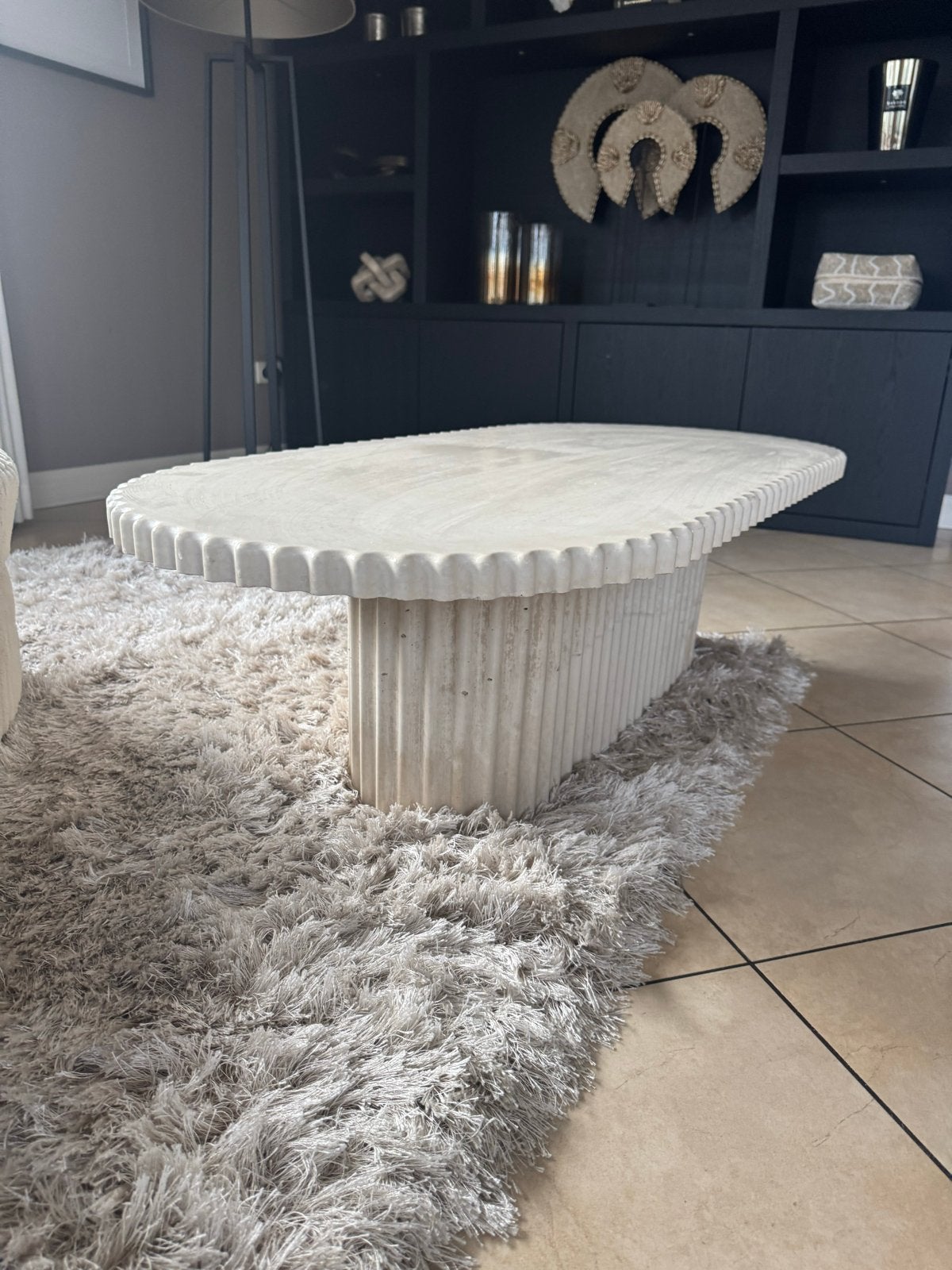 Unieke ECO Beton Salontafel - prachrig  Design, Ophalen, Overige materialen, 100 tot 150 cm, Nieuw