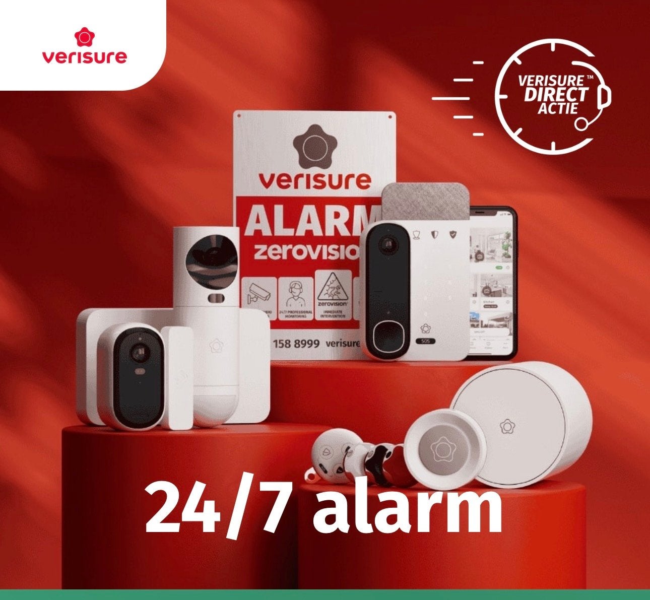 Verisure Alarm Systeem - Complete Beveiliging, Beweging, Ophalen of Verzenden, Zo goed als nieuw, Compleet systeem