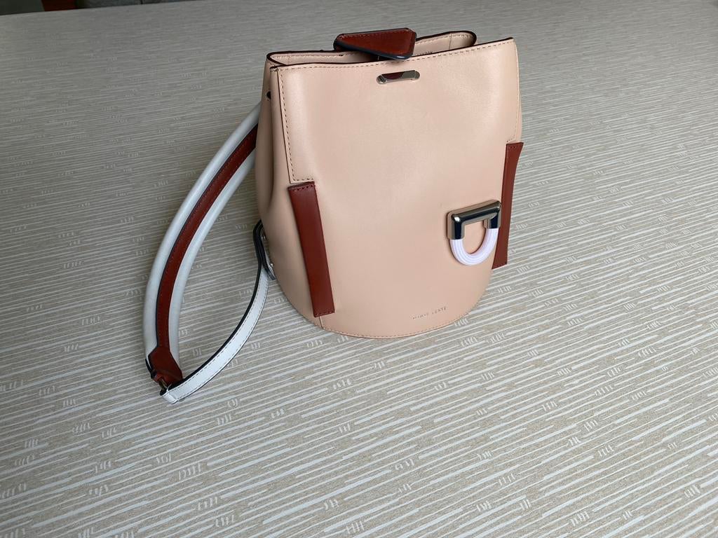 Danse Lente Johnny emmer tas - Beige/Bruin, Ophalen of Verzenden, Zo goed als nieuw, Beige, Handtas