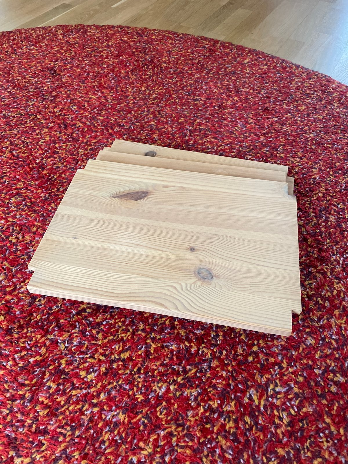 Ikea Ivar planken 3 stuks 42x30cm, Ophalen, Gebruikt, Minder dan 25 mm, Grenen