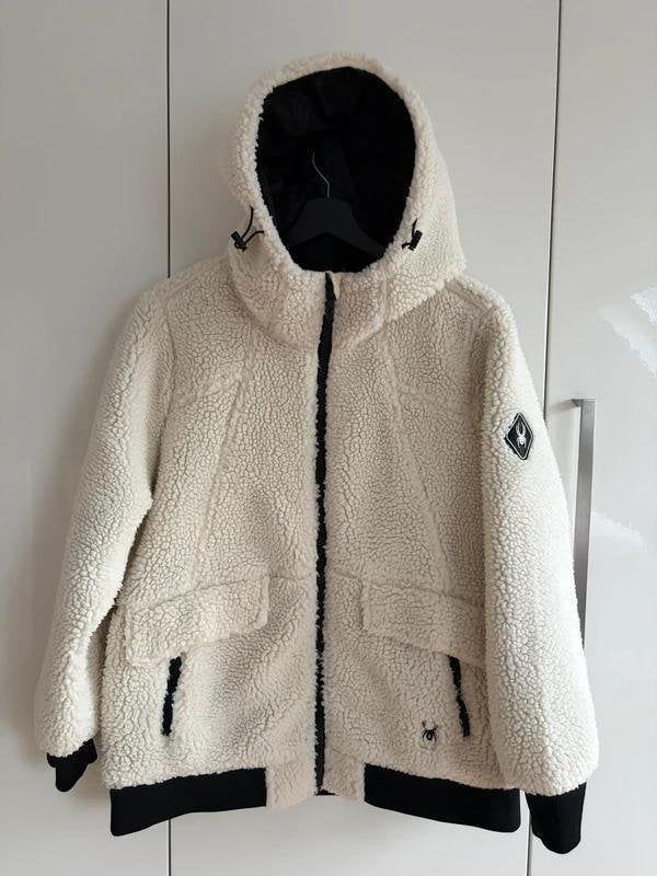 Spyder teddy fleece jas / sherpa borg vest met capuchon- L, Maat 42/44 (L), Spyder, Ophalen of Verzenden, Zo goed als nieuw