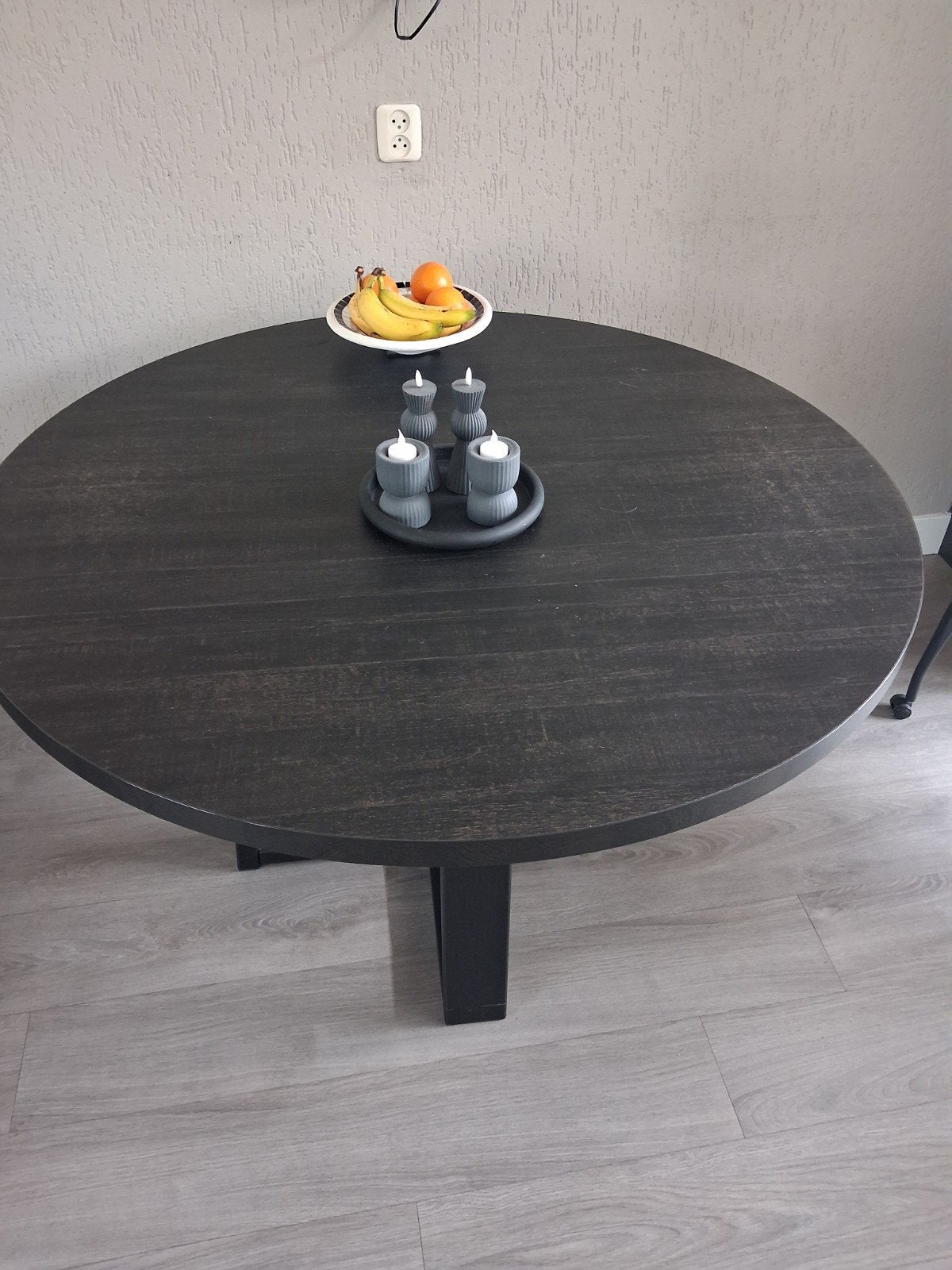 eetkamer tafel, Ophalen, 100 tot 150 cm, Rond, Zo goed als nieuw
