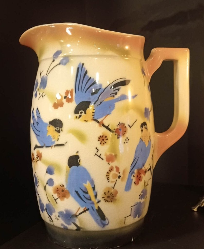 Grote handbeschilderde kruik., Antiek en Kunst, Ophalen of Verzenden