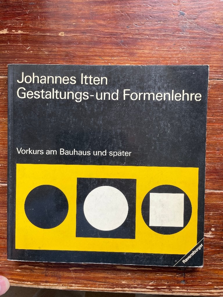 Johannes Itten Gestaltungs- und Formenlehre 1975, Ophalen of Verzenden, Gelezen, Johannes Itten
