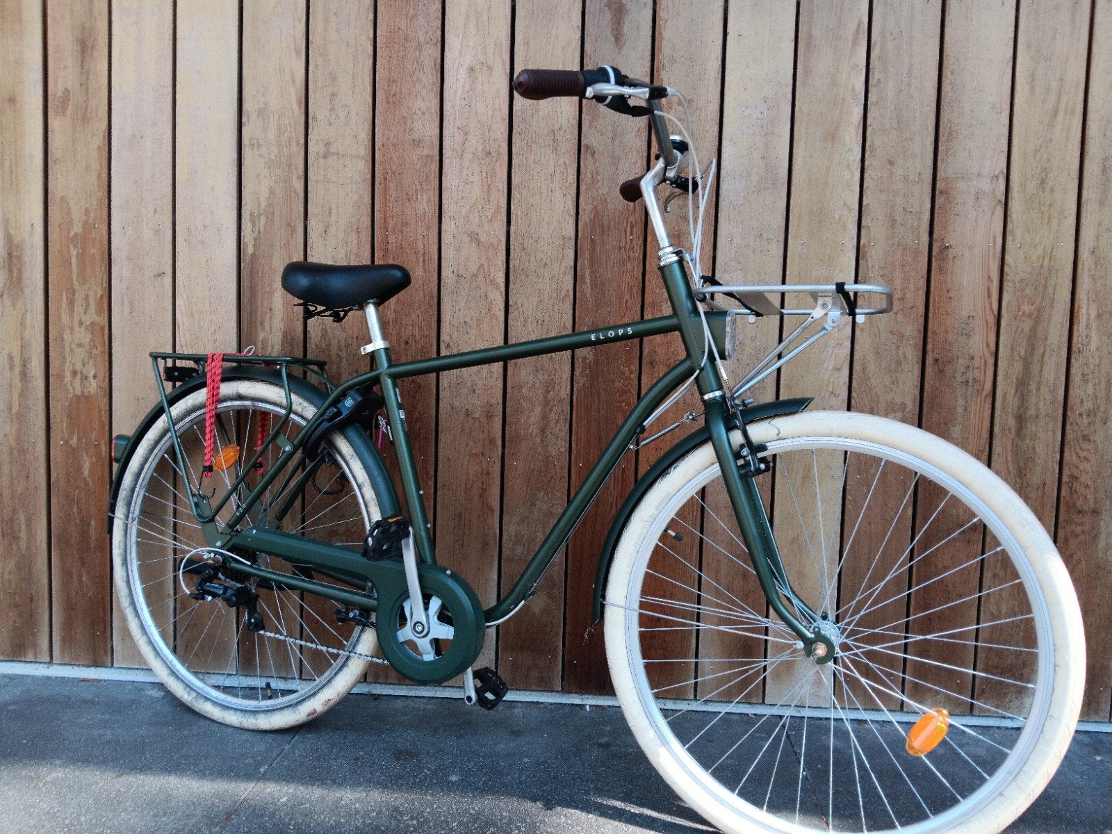 Elops Heren Fiets H53/N7, Velgrem, Versnellingen, Zo goed als nieuw, 53 tot 57 cm