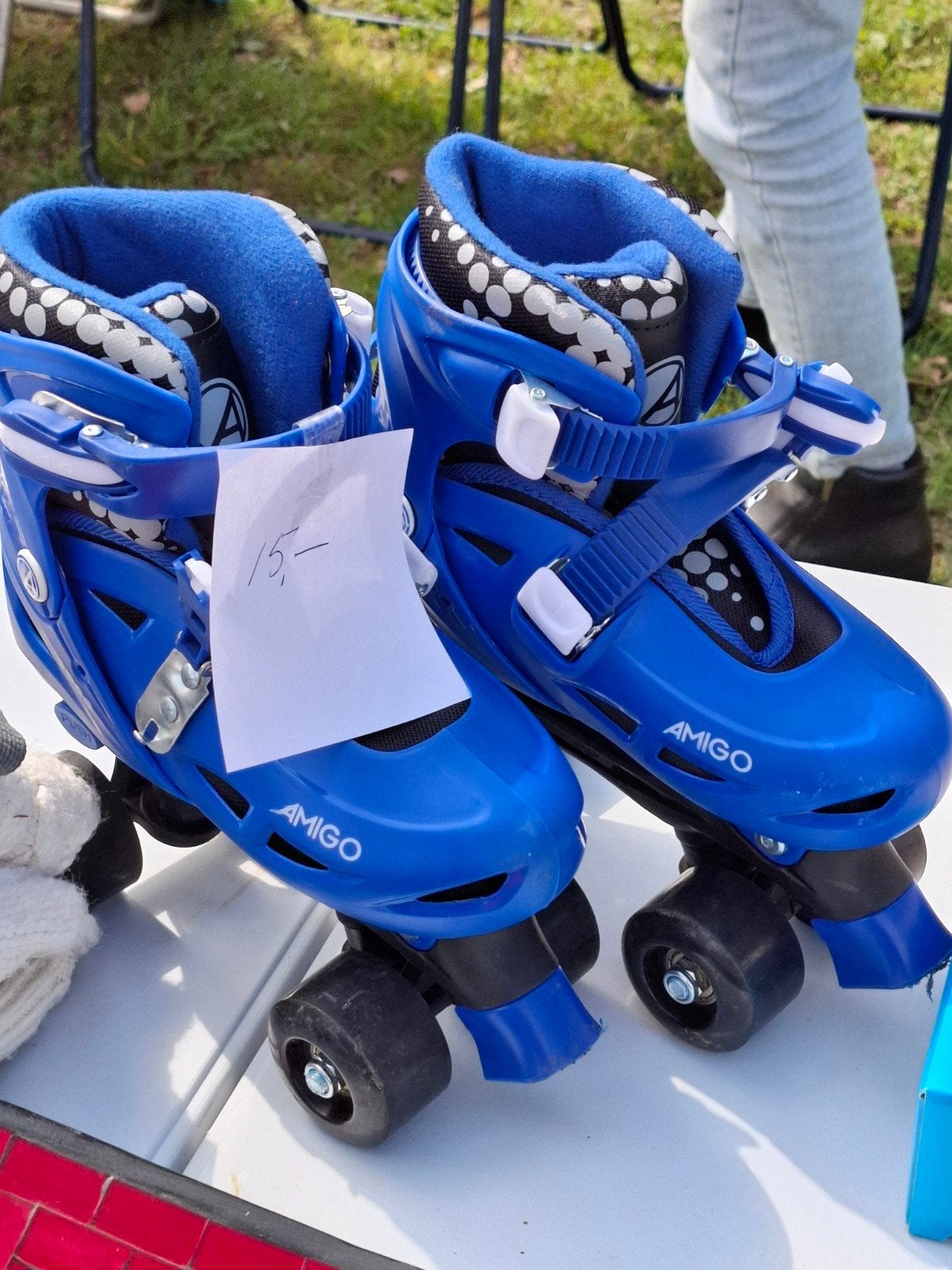 Amigo rolschaatsen - Blauw - Maat verstelbaar, Kinderen en Baby's, Speelgoed | Buiten | Rolschaatsen, Ophalen, Verstelbaar, Zo goed als nieuw
