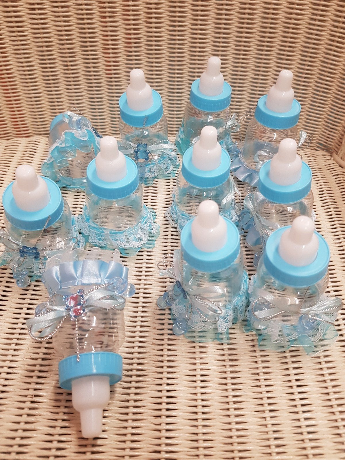 11 baby boy flesjes voor babyshower, Ophalen, Nieuw, Geboorte of Huwelijk