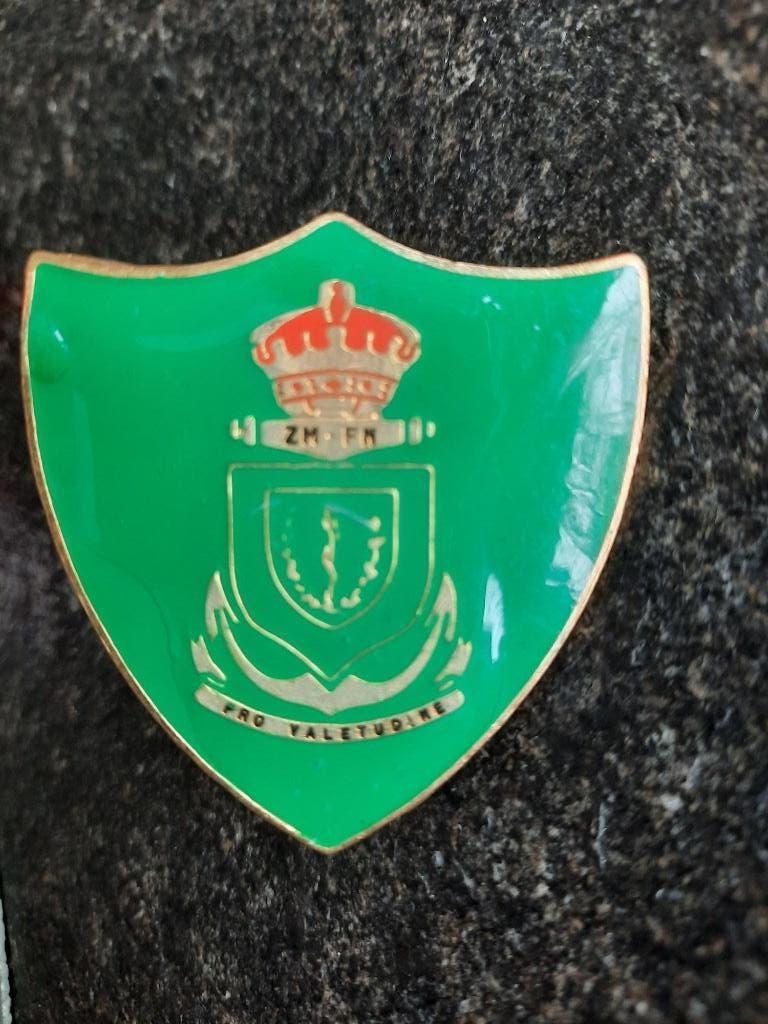 zeemacht pro valetudine marine badge borsthanger, Verzenden, Marine, Nederland, Embleem of Badge