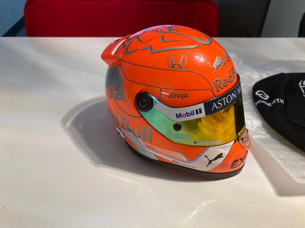 Max Verstappen helm 1/2 spa 2019, Ophalen of Verzenden, Zo goed als nieuw, Formule 1