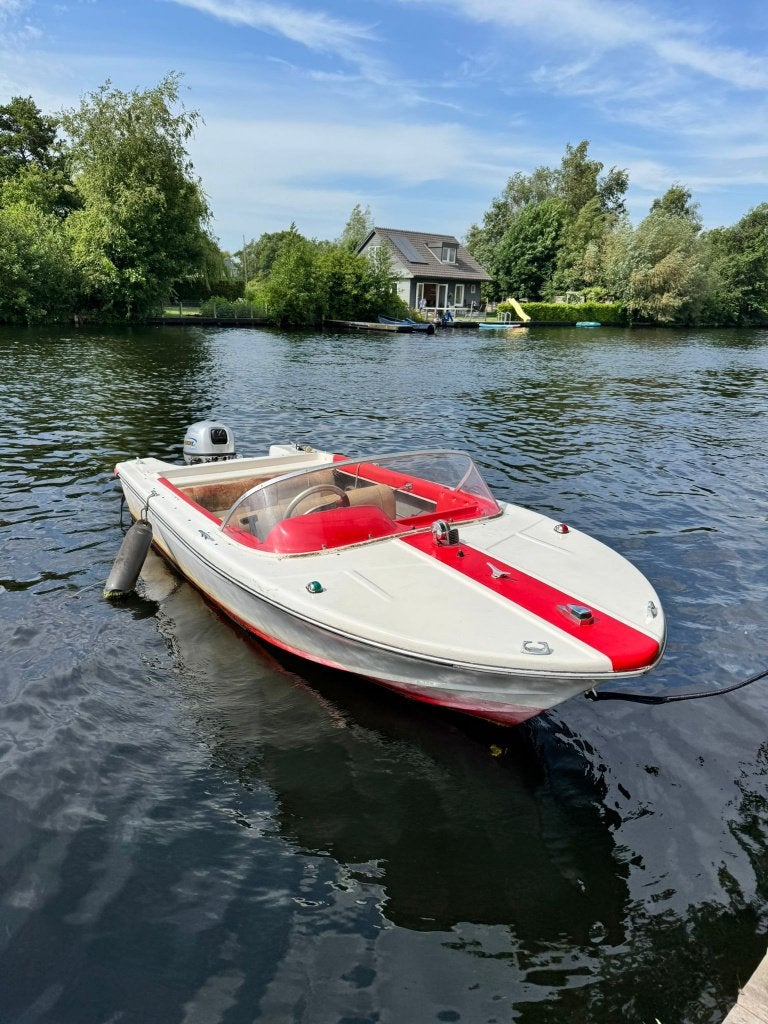 Motorboot incl. motor (15PK) | Opknapper, Watersport en Boten, Motorboten en Motorjachten, Overige merken, Gebruikt, 15 pk, Buitenboordmotor