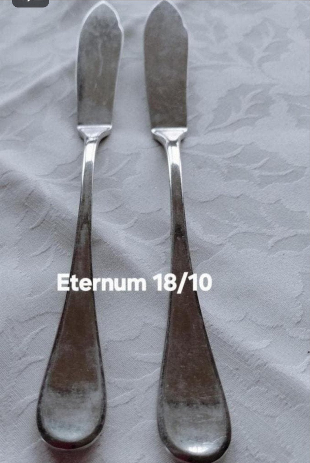 Bestek Eternum 18/10 visbestek gladde ronde handgrepen, Ophalen of Verzenden