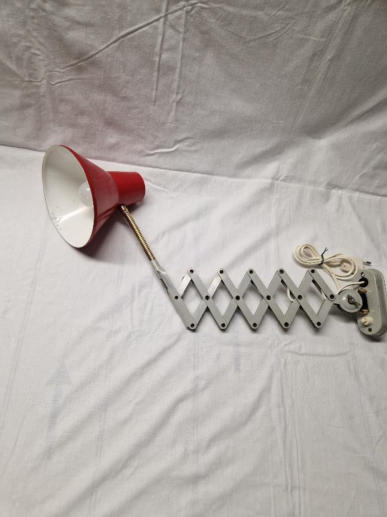 Hala Zeist schaarlamp/harmonicalamp, Gebruikt, Ophalen of Verzenden, Metaal, Minder dan 50 cm