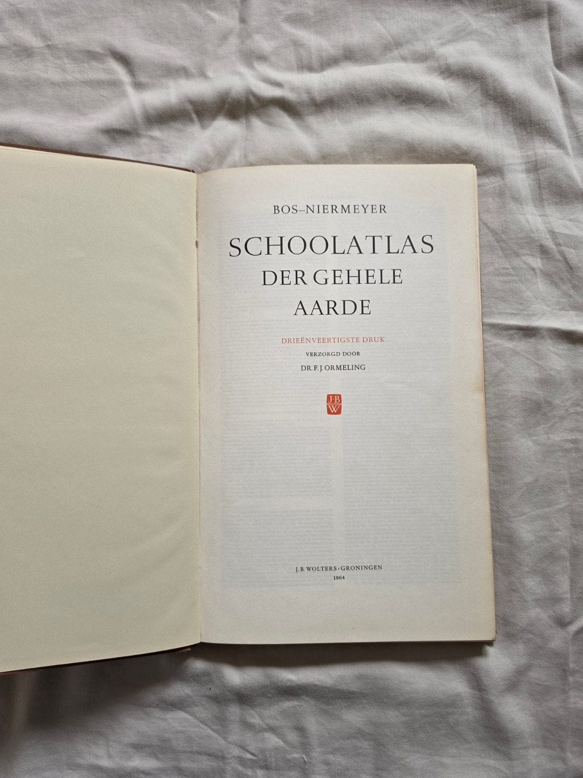 Bos-Niermeyer Schoolatlas der Gehele Aarde (1954), Bosatlas, R. Bos, J.F. Niermeyer, 1800 tot 2000, Wereld