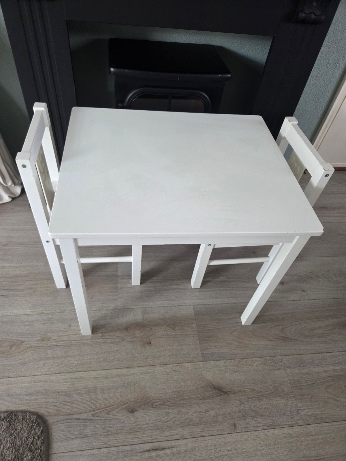 Kindertafel en stoeltjes, Kinderen en Baby's, Kinderkamer | Tafels en Stoelen, Ophalen, Gebruikt, Tafel(s) en Stoel(en)