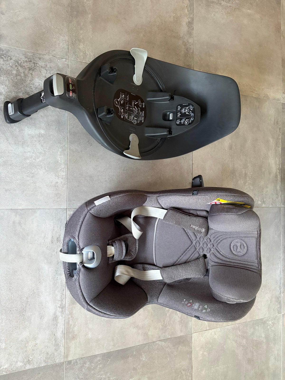 Cybex Sirona T i-Size - Mirage Grey (Plus) met Isofix, Gebruikt, 0 t/m 18 kg, Verstelbare rugleuning, Isofix