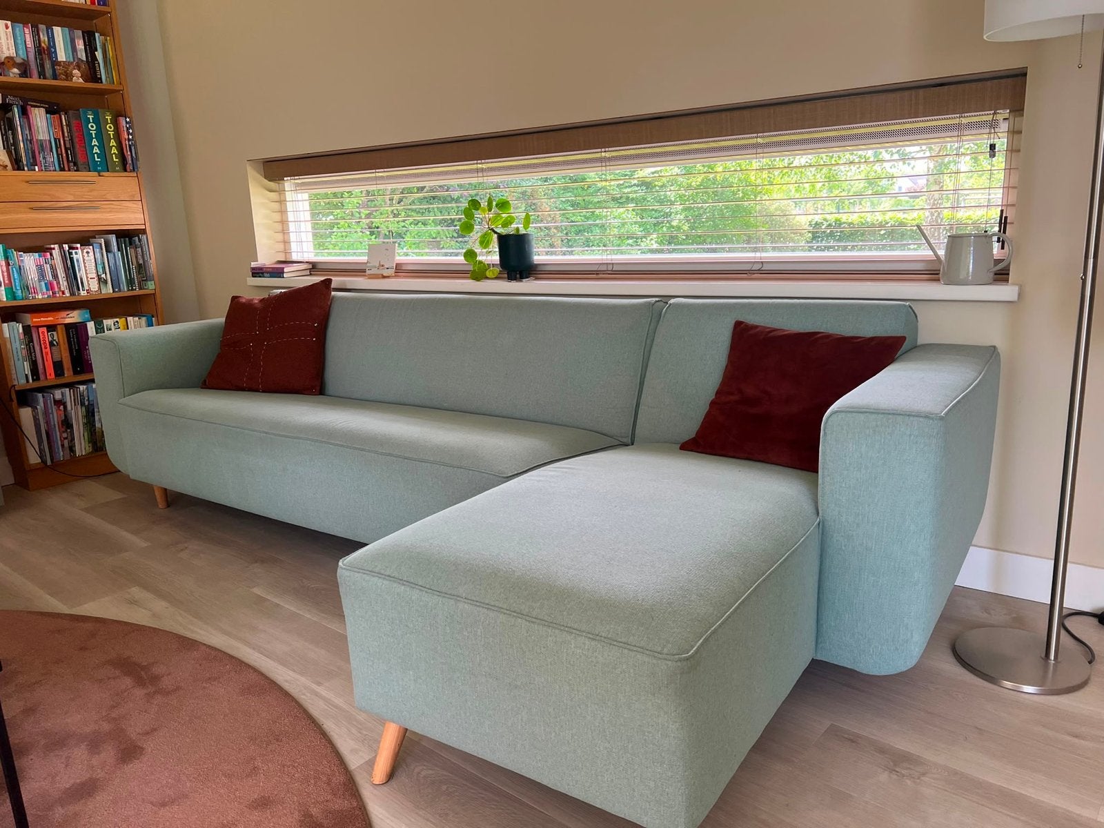Retro Scandinavische Stijl Bank - Eems Arnhem, Ophalen, 250 tot 300 cm, 100 tot 125 cm, Hoekbank
