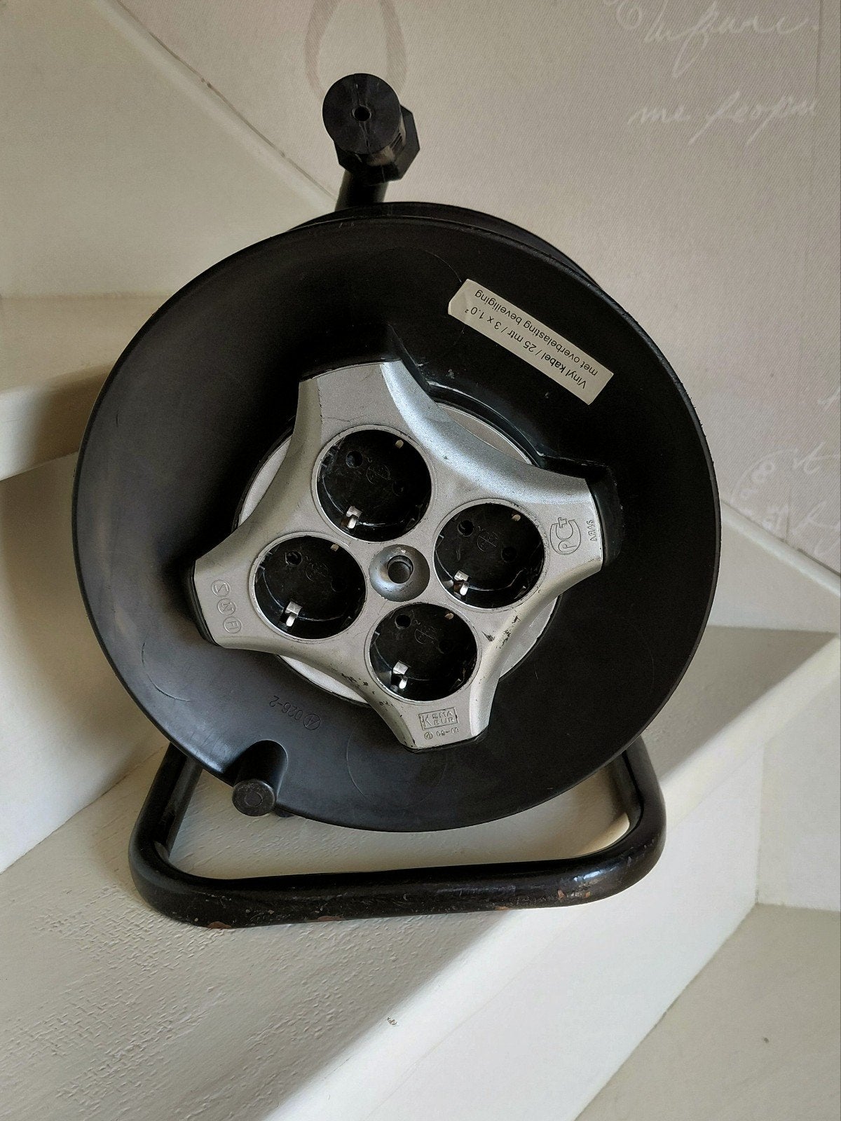 Kabelhaspel 25 mtr. I.z.g.s., Doe-het-zelf en Verbouw, Elektra en Kabels, Ophalen, Kabel of Snoer