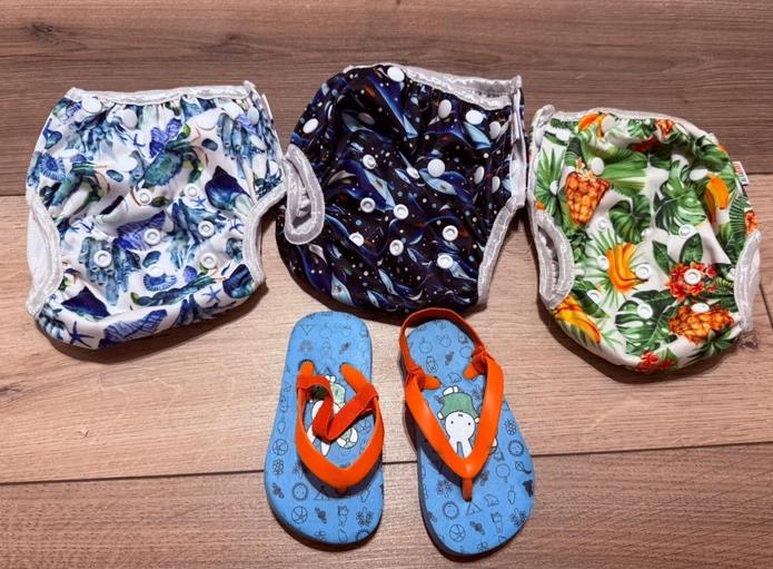 Zwembroekjes set voor zwembad baby maat 80-86, Jongetje of Meisje, Badpak, Ophalen of Verzenden, Zo goed als nieuw