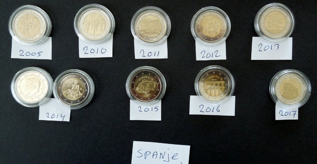 2 euromunten SPANJE., Postzegels en Munten, Munten | Europa | Euromunten, Ophalen, Spanje, 2 euro, Losse munt